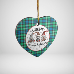 Clan Graham of Montrose Ancient Tartan Tartan Crest Gnome Heart Ceramic Ornament YN51 Graham of Montrose Ancient Tartan Tartan Christmas   