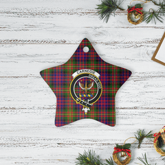 Clan Carnegie Modern Tartan Crest Star Ceramic Ornament MB35 Carnegie Modern Tartan Tartan Christmas   