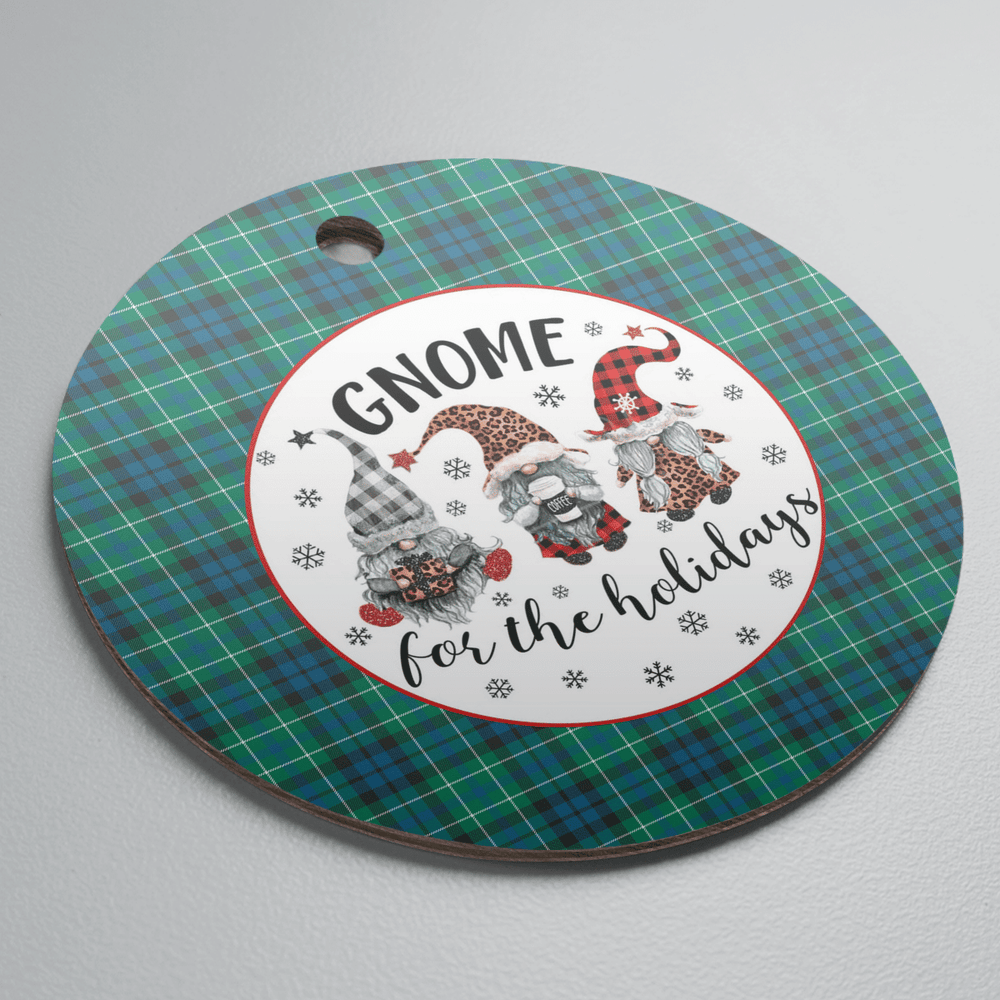 Clan MacNeill of Colonsay Ancient Tartan Tartan Crest Gnome Round Ceramic Ornament XA38 MacNeill of Colonsay Ancient Tartan Tartan Christmas   