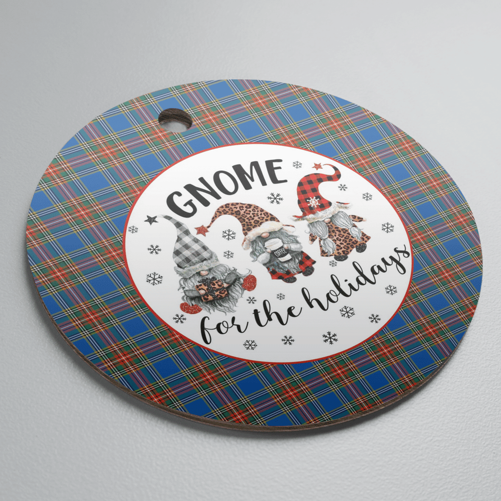 Clan MacBeth Ancient Tartan Tartan Crest Gnome Round Ceramic Ornament DD73 MacBeth Ancient Tartan Tartan Christmas   
