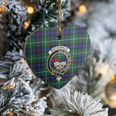 Clan MacDonald of the Isles Hunting Modern Tartan Crest Heart Ceramic Ornament MR60 MacDonald of the Isles Hunting Modern Tartan Tartan Christmas   