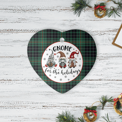 Clan MacAulay Hunting Ancient Tartan Tartan Crest Gnome Heart Ceramic Ornament XJ19 MacAulay Hunting Ancient Tartan Tartan Christmas   