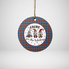 Clan MacBeth Modern Tartan Tartan Crest Gnome Round Ceramic Ornament PA91 MacBeth Modern Tartan Tartan Christmas   