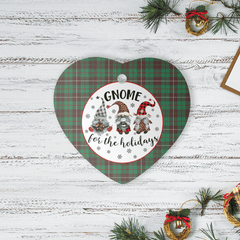 Clan MacKinnon Hunting Ancient Tartan Tartan Crest Gnome Heart Ceramic Ornament KT81 MacKinnon Hunting Ancient Tartan Tartan Christmas   