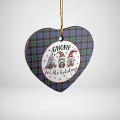 Clan Fletcher Modern Tartan Tartan Crest Gnome Heart Ceramic Ornament LJ99 Fletcher Modern Tartan Tartan Christmas   