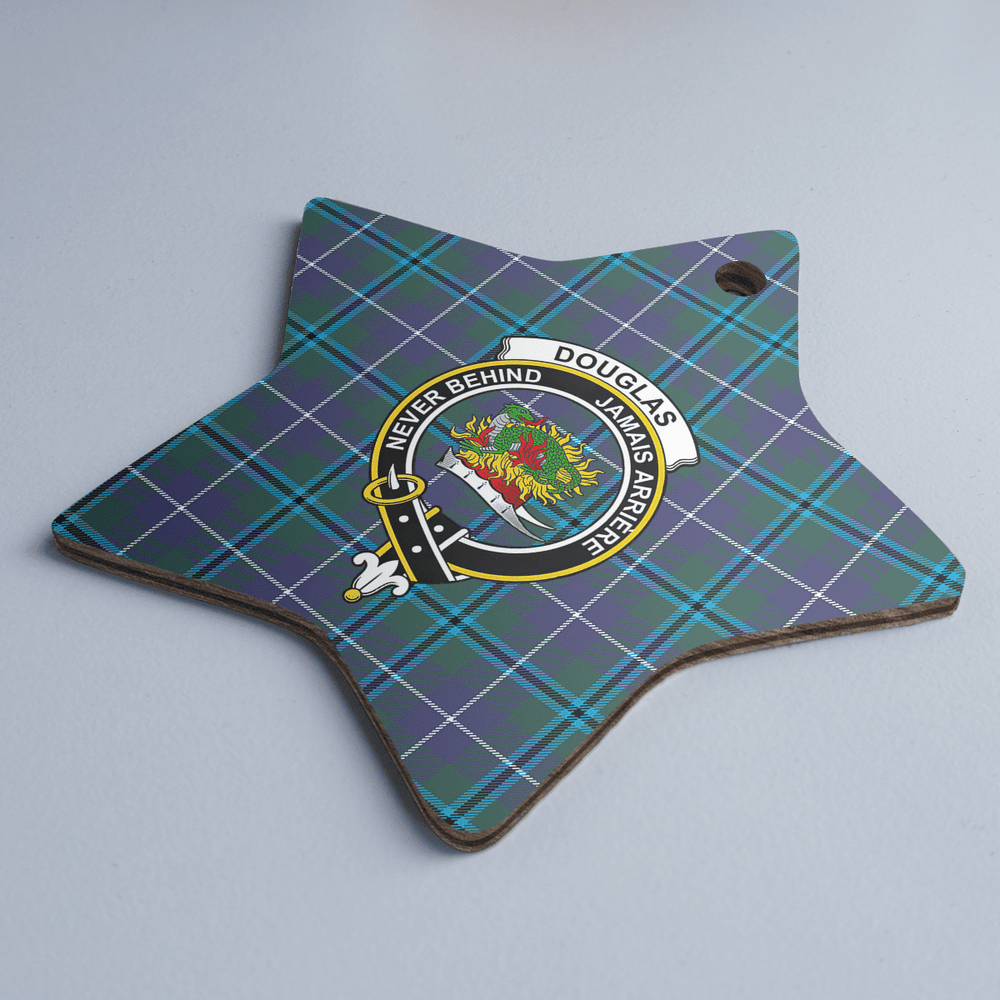 Clan Douglas Modern Tartan Crest Star Ceramic Ornament OQ77 Douglas Modern Tartan Tartan Christmas   