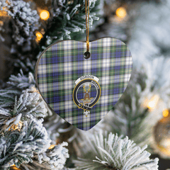 Clan Gordon Dress Modern Tartan Crest Heart Ceramic Ornament WT44 Gordon Dress Modern Tartan Tartan Christmas   