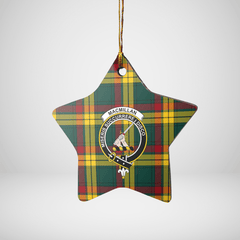 Clan MacMillan Old Modern Tartan Crest Star Ceramic Ornament MR44 MacMillan Old Modern Tartan Tartan Christmas   