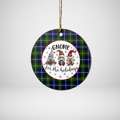 Clan MacNeil of Barra Modern Tartan Tartan Crest Gnome Round Ceramic Ornament ZQ37 MacNeil of Barra Modern Tartan Tartan Christmas   