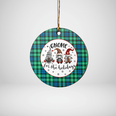 Clan Graham of Montrose Ancient Tartan Tartan Crest Gnome Round Ceramic Ornament FN41 Graham of Montrose Ancient Tartan Tartan Christmas   