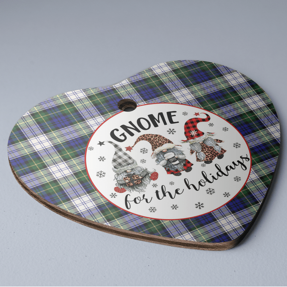 Clan Gordon Dress Modern Tartan Tartan Crest Gnome Heart Ceramic Ornament PU29 Gordon Dress Modern Tartan Tartan Christmas   