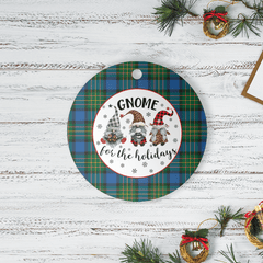 Clan MacLaren Ancient Tartan Tartan Crest Gnome Round Ceramic Ornament IU17 MacLaren Ancient Tartan Tartan Christmas   