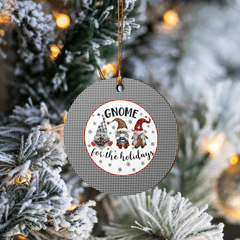 Clan Shepherd Tartan Tartan Crest Gnome Round Ceramic Ornament RI73 Shepherd Tartan Tartan Christmas   