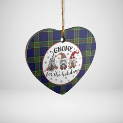 Clan Colquhoun Modern Tartan Tartan Crest Gnome Heart Ceramic Ornament MF33 Colquhoun Modern Tartan Tartan Christmas   