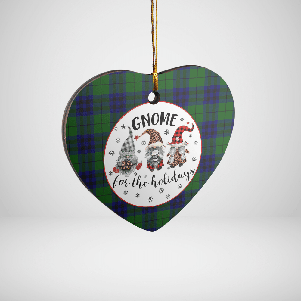 Clan Keith Modern Tartan Tartan Crest Gnome Heart Ceramic Ornament SQ32 Keith Modern Tartan Tartan Christmas   