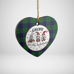 Clan Keith Modern Tartan Tartan Crest Gnome Heart Ceramic Ornament SQ32 Keith Modern Tartan Tartan Christmas   
