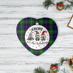 Clan MacThomas Modern Tartan Tartan Crest Gnome Heart Ceramic Ornament GZ61 MacThomas Modern Tartan Tartan Christmas   