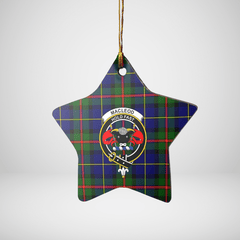 Clan MacLeod of Harris Modern Tartan Crest Star Ceramic Ornament PW94 MacLeod of Harris Modern Tartan Tartan Christmas   