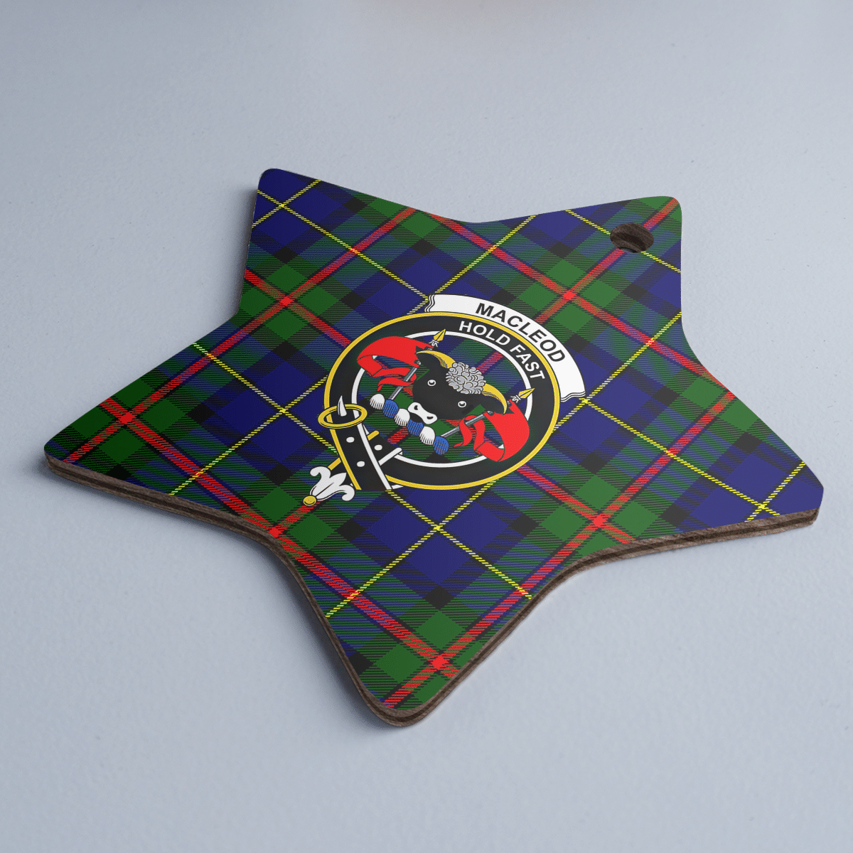 Clan MacLeod of Harris Modern Tartan Crest Star Ceramic Ornament PW94 MacLeod of Harris Modern Tartan Tartan Christmas   