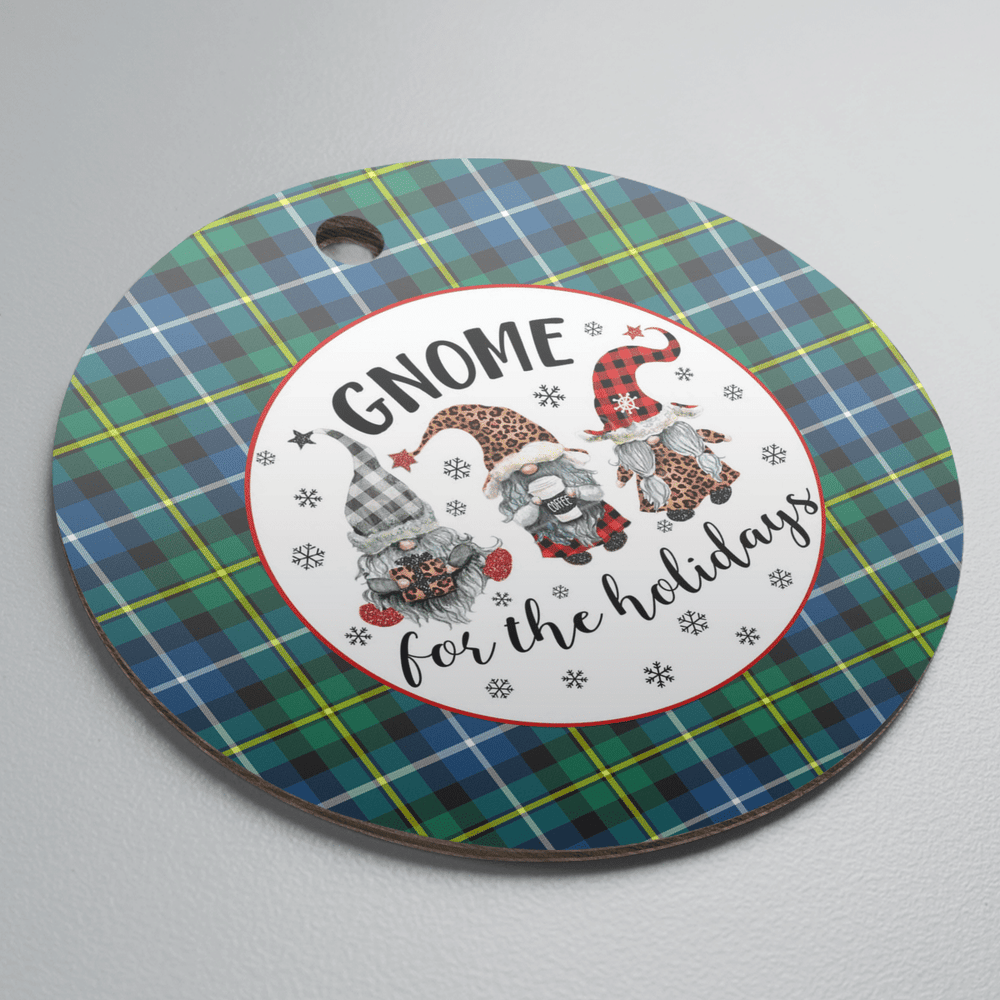 Clan MacNeill of Barra Ancient Tartan Tartan Crest Gnome Round Ceramic Ornament LS84 MacNeill of Barra Ancient Tartan Tartan Christmas   