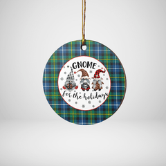 Clan MacNeill of Barra Ancient Tartan Tartan Crest Gnome Round Ceramic Ornament LS84 MacNeill of Barra Ancient Tartan Tartan Christmas   