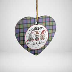 Clan MacDonald Ancient Tartan Tartan Crest Gnome Heart Ceramic Ornament HW14 MacDonald Ancient Tartan Tartan Christmas   