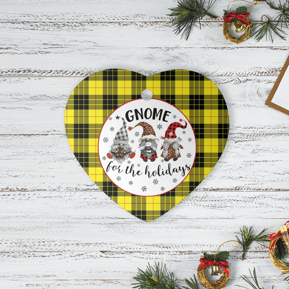 Clan MacLeod of Lewis Modern Tartan Tartan Crest Gnome Heart Ceramic Ornament UR19 MacLeod of Lewis Modern Tartan Tartan Christmas   