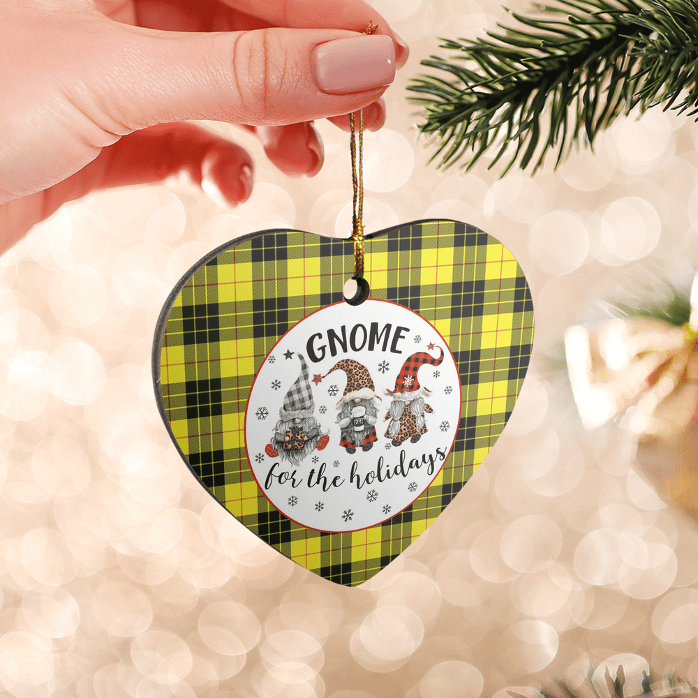 Clan MacLeod of Lewis Modern Tartan Tartan Crest Gnome Heart Ceramic Ornament UR19 MacLeod of Lewis Modern Tartan Tartan Christmas   