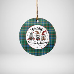 Clan Ogilvie Hunting Ancient Tartan Tartan Crest Gnome Round Ceramic Ornament QO17 Ogilvie Hunting Ancient Tartan Tartan Christmas   