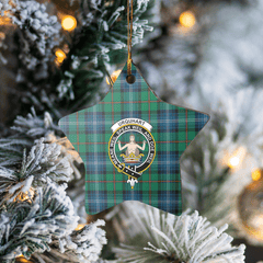 Clan Urquhart Ancient Tartan Crest Star Ceramic Ornament NW85 Urquhart Ancient Tartan Tartan Christmas   