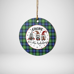 Clan Gordon Old Ancient Tartan Tartan Crest Gnome Round Ceramic Ornament NC79 Gordon Old Ancient Tartan Tartan Christmas   