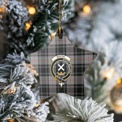 Clan Moffat Modern Tartan Crest Star Ceramic Ornament CG82 Moffat Modern Tartan Tartan Christmas   