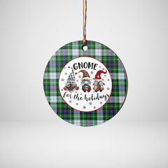 Clan MacKenzie Dress Modern Tartan Tartan Crest Gnome Round Ceramic Ornament YH87 MacKenzie Dress Modern Tartan Tartan Christmas   