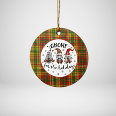 Clan Strathearn Modern Tartan Tartan Crest Gnome Round Ceramic Ornament AJ99 Strathearn Modern Tartan Tartan Christmas   