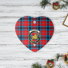 Clan MacTavish Modern Tartan Crest Heart Ceramic Ornament TC68 MacTavish Modern Tartan Tartan Christmas   