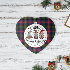 Clan Logan Modern Tartan Tartan Crest Gnome Heart Ceramic Ornament TF27 Logan Modern Tartan Tartan Christmas   