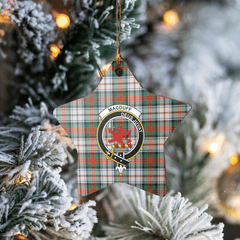 Clan MacDuff Dress Ancient Tartan Crest Star Ceramic Ornament FI35 MacDuff Dress Ancient Tartan Tartan Christmas   