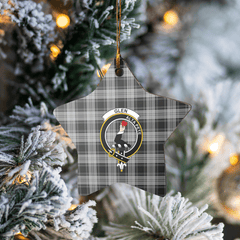 Clan Glen Tartan Crest Star Ceramic Ornament IC57 Glen Tartan Tartan Christmas   