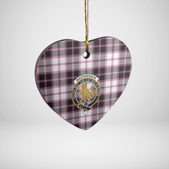 Clan MacPherson Hunting Modern Tartan Crest Heart Ceramic Ornament TX27 MacPherson Hunting Modern Tartan Tartan Christmas   