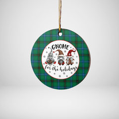 Clan Henderson Ancient Tartan Tartan Crest Gnome Round Ceramic Ornament HU52 Henderson Ancient Tartan Tartan Christmas   