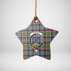 Clan Stirling (of Cadder-Present Chief) Tartan Crest Star Ceramic Ornament IA82 Stirling (of Cadder-Present Chief) Tartan Tartan Christmas   