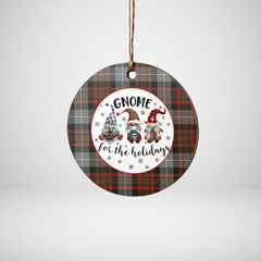 Clan MacRae Hunting Weathered Tartan Tartan Crest Gnome Round Ceramic Ornament DA92 MacRae Hunting Weathered Tartan Tartan Christmas   