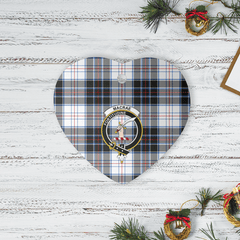Clan MacRae Dress Modern Tartan Crest Heart Ceramic Ornament WI12 MacRae Dress Modern Tartan Tartan Christmas   