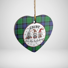 Clan Graham of Menteith Modern Tartan Tartan Crest Gnome Heart Ceramic Ornament BT10 Graham of Menteith Modern Tartan Tartan Christmas   