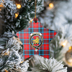 Clan MacTavish Modern Tartan Crest Star Ceramic Ornament TN31 MacTavish Modern Tartan Tartan Christmas   