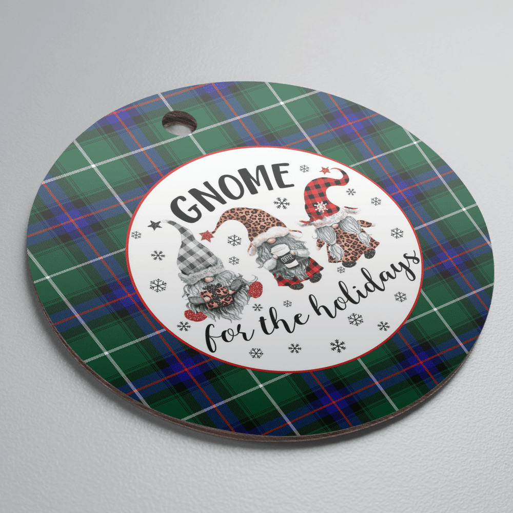Clan MacDonald of the Isles Hunting Modern Tartan Tartan Crest Gnome Round Ceramic Ornament DN38 MacDonald of the Isles Hunting Modern Tartan Tartan Christmas   
