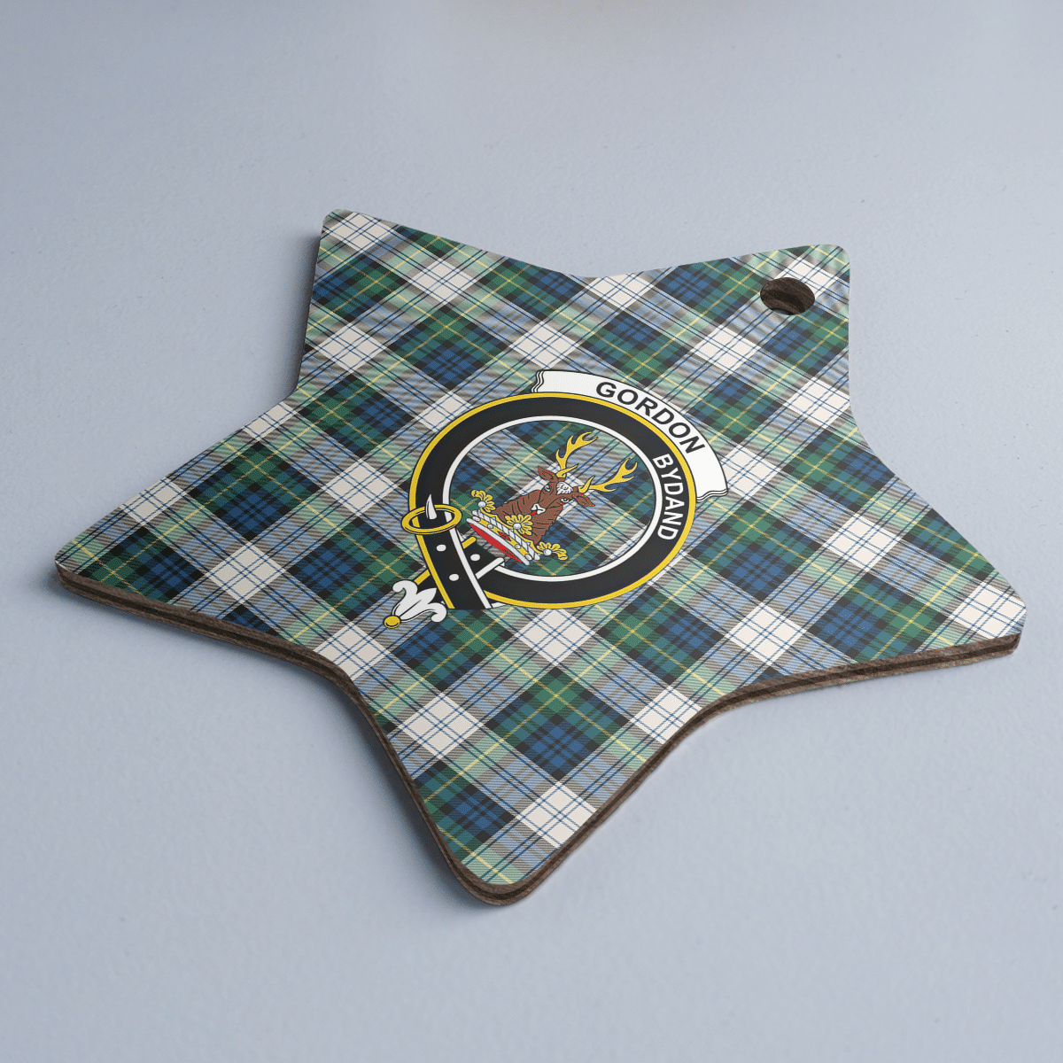 Clan Gordon Dress Ancient Tartan Crest Star Ceramic Ornament UJ20 Gordon Dress Ancient Tartan Tartan Christmas   