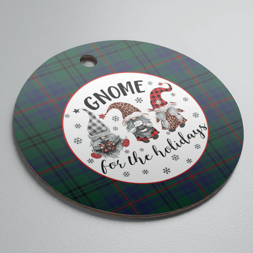 Clan Walker Hunting Modern Tartan Tartan Crest Gnome Round Ceramic Ornament OS74 Walker Hunting Modern Tartan Tartan Christmas   