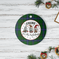 Clan Henderson Modern Tartan Tartan Crest Gnome Round Ceramic Ornament KQ73 Henderson Modern Tartan Tartan Christmas   