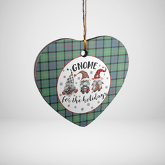 Clan MacThomas Ancient Tartan Tartan Crest Gnome Heart Ceramic Ornament NO46 MacThomas Ancient Tartan Tartan Christmas   